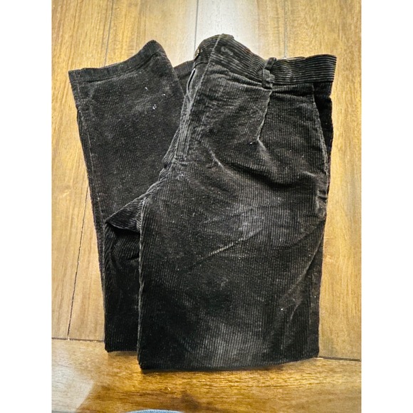 H&M Mens Corduroy Pants Regular Fit Black Casual Trousers Size 32 - Picture 1 of 4